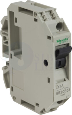АВТОМАТИЧЕСКИЙ ВЫКЛЮЧАТЕЛЬ С КОМБИНИРОВАННЫМ РАСЦЕПИТЕЛЕМ 1 ПОЛЮС. 1А Schneider Electric GB2CB06