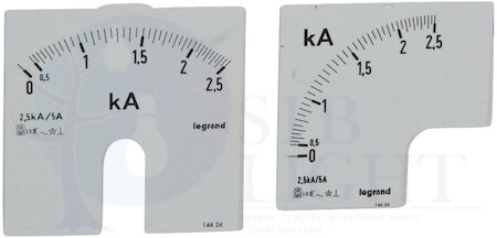Шкала Амперметр 0-2500A Legrand 014626