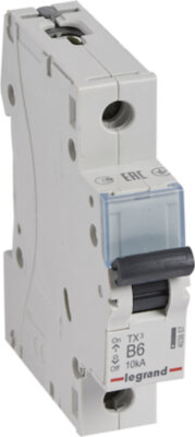 Автомат 1P 6А TX3 (10 кА, B) Legrand 403857