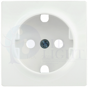 Накладка розетка НР-1-1-ББ с заземляющим контактом BOLERO белый IEK
