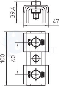 Соединитель реек 100x4mm OBO Bettermann 1123128