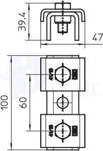 Соединитель реек 100x4mm OBO Bettermann 1123128