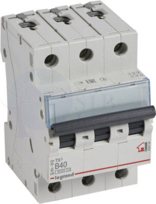 Автомат 3P 40А TX3 (6 кА, B) Legrand 404004