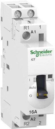 МОДУЛЬНЫЙ КОНТАКТОР С РУЧНЫМ УПРАВЛЕНИЕМ iCT16A 1Н Schneider Electric A9C23515