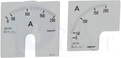 Шкала амперметра 0-200 А Legrand 014615
