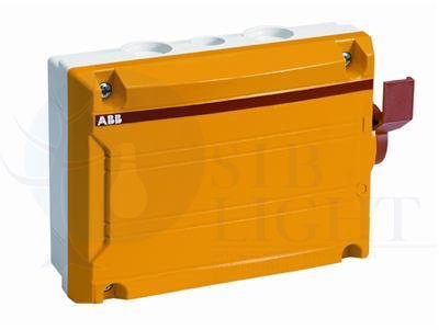 Выкл в боксе с доп. контактом 6р 16А IP65 BWS616Y TPN ABB 2CMA142425R1000