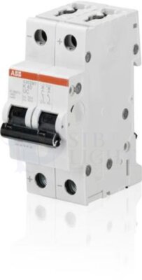 Автомат 2P 20А S200 (10 кА, K) ABB 2CDS272065R0487