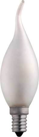Лампа накаливания CT35 40W E14 frosted "Свеча на ветру" Jazzway 3321475