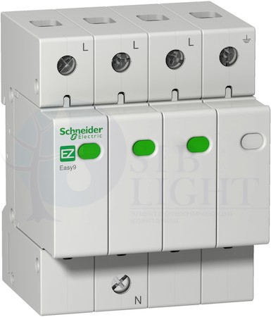 ОГРАНИЧИТЕЛЬ ПЕРЕНАПР. EASY9 3П+Н 45кА 400В =S= Schneider Electric EZ9L33745