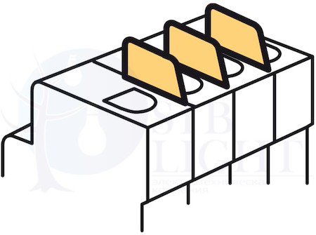 DX3 Комплект из 6 межполюсных перегородок - для автоматических выключателей DX3 с шириной полюса 1 модуль Legrand 406305