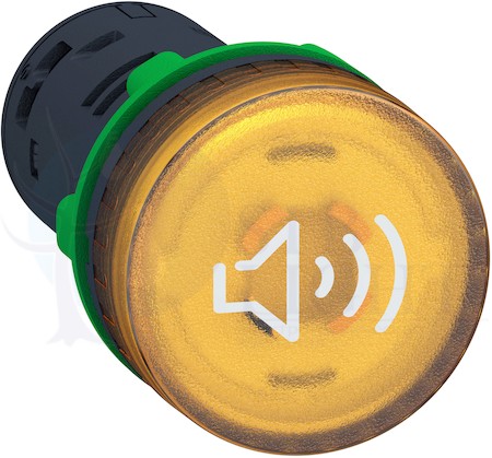 ЗУММЕР, НЕПР./ПРЕР.СИГН., ЖЕЛТ.ПОДС.,24В Schneider Electric XB5KS2B8