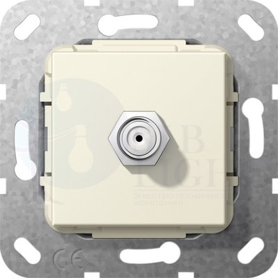 S-55 Крем глянц Гнездо SAT F Gira 565001