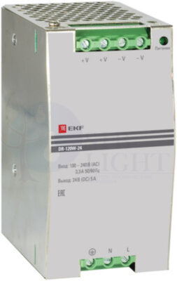 Блок питания 24В PROxima EKF dr-120w-24