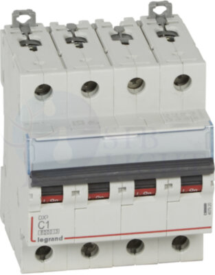 Автомат 4P 1А DX3 (10 кА, C) Legrand 407920