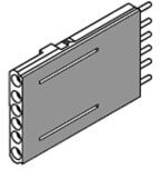 Адаптер для вторичных цепей втычного/выкатного выключателя ADP 5pin SOR/UVR RC T4-T5-T6 P/W при использовании реле отключения/минимального напряжения ABB 1SDA055173R1