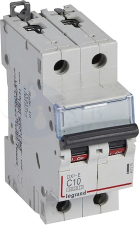 Автомат 2P 10А DX3-E (6 кА, C) Legrand 407275