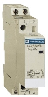 МОДУЛЬНЫЙ КОНТАКТОР 4ПОЛЮСА (4НО).25А. ЦЕПЬ УПРАВЛЕНИЯ 220В 50ГЦ Schneider Electric GC2540M527
