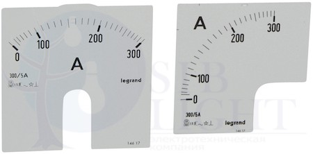Шкала амперметра 0-300 А Legrand 014617