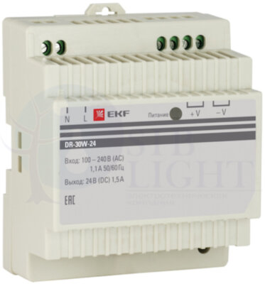 Блок питания 24В PROxima EKF dr-30w-24