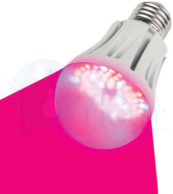 Лампа светодиодная для растений LED-A60-9W/SP/E27/CL ALM01WH спектр для рассады Форма A пластик Uniel Uniel 09645