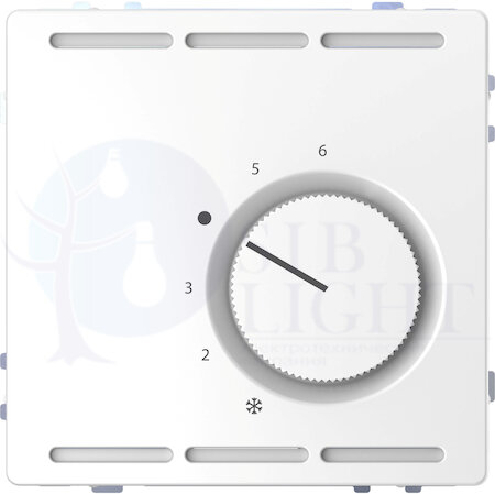 MERTEN D-Life ТЕРМОРЕГУЛЯТОР с центр. пл. с перекл. конт.24В, БЕЛ. ЛОТОС, SD Schneider Electric MTN5763-6035
