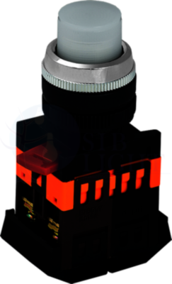 Кнопка ABLFP-22 белый d22мм неон/240В 1з+1р IEK BBT20-ABLFP-K01