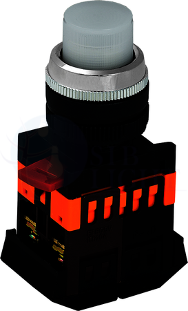Кнопка ABLFP-22 белый d22мм неон/240В 1з+1р IEK BBT20-ABLFP-K01