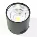 Потолочный накладной светильник Osca Round LED 12W (черный корпус) 100*100мм