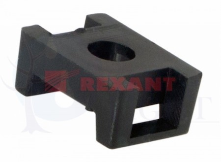 Площадка для крепления стяжки 16х22.2мм черн. (уп.100шт) REXANT 07-2103
