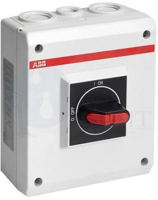 Рубильник в боксе OTP25B6M до 25A 6-полюсный, резьба 4хМ25+2хМ16 ABB 1SCA022401R5720