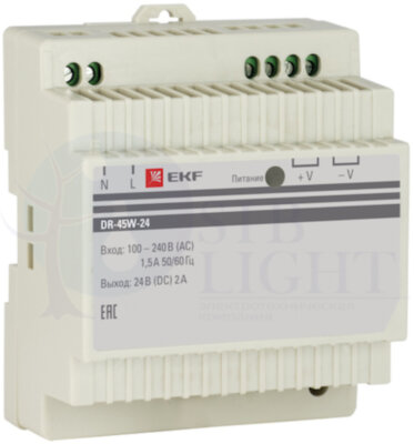 Блок питания 24В PROxima EKF dr-45w-24