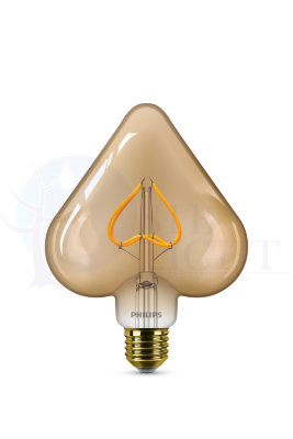 Светодиодная лампа Philips E27 2.3W = 12W очень теплый свет филаментная Heart арт. 929001935501