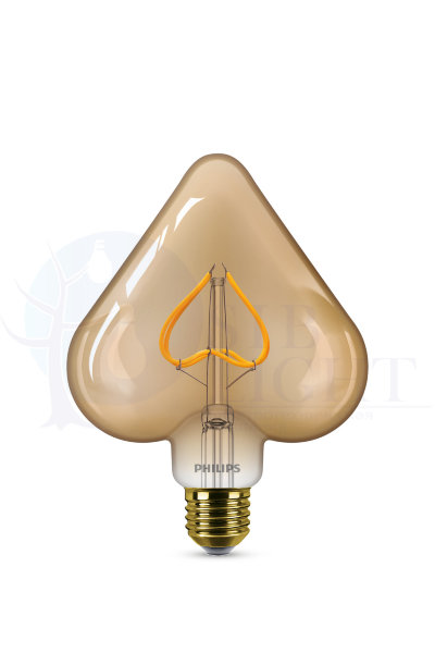 Светодиодная лампа Philips E27 2.3W = 12W очень теплый свет филаментная Heart арт. 929001935501