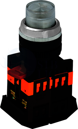 Кнопка ABLFP-22 прозрачный d22мм неон/240В 1з+1р IEK BBT20-ABLFP-K08