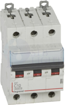 Автомат 3P 10А DX3 (10 кА, C) Legrand 407857