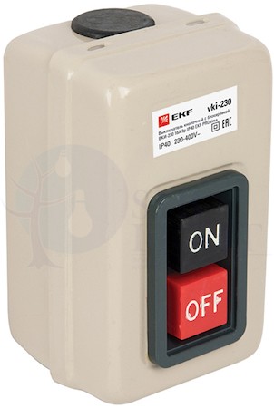 Выключатель кнопочный с блокировкой ВКИ-230 16А 3P IP40 PROxima EKF vki-230