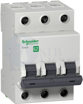 Автомат 3P 25А Easy9 (6 кА, D) Schneider Electric EZ9F86325