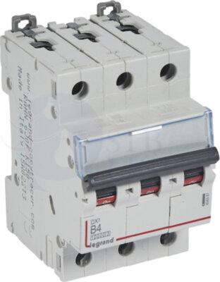 Автомат 3P 4А DX3 (16 кА, B) Legrand 408987