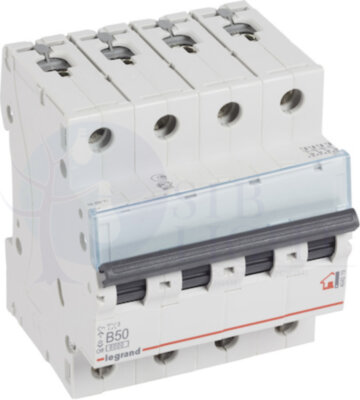 Автомат 4P 50А TX3 (10 кА, B) Legrand 404019