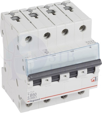 Автомат 4P 50А TX3 (10 кА, B) Legrand 404019