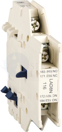 SE Contactors D Telemecanique Контакт дополнительный боковой 2НО для контакторов cерии D (мгновенного действия) Schneider Electric LAD8N206