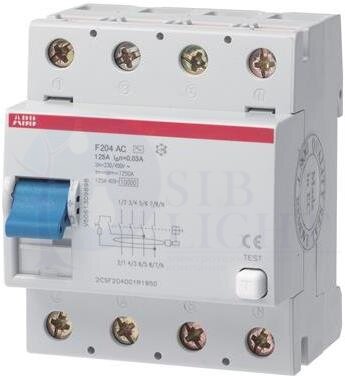 УЗО 4п F204 125A 100mA ABB 2CSF204001R2950