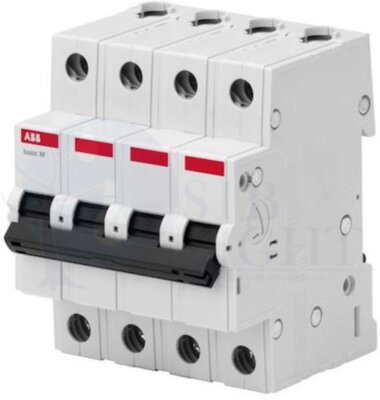 Автомат 4P 10А Basic M (4.5 кА, C) ABB 2CDS644041R0104