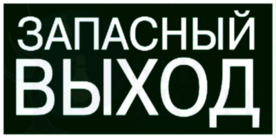 Этикетка самокл. : 200х100 мм, ЗАПАСНЫЙ ВЫХОД IEK YPC30-2010ZAPV