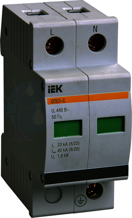 Огр-ль имп перенапр ОПС1-B 2Р In=30kA =400B Im=60kA ИЭК IEK MOP10-2-B