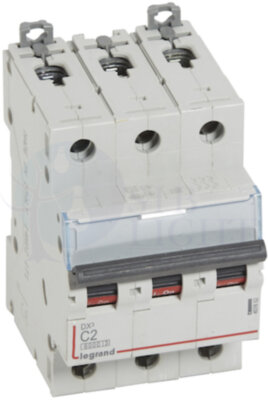 Автомат 3P 2А DX3 (10 кА, C) Legrand 407852