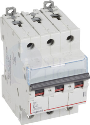 Автомат 3P 4А DX3 (6 кА, B) Legrand 407557