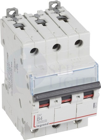 Автомат 3P 4А DX3 (6 кА, B) Legrand 407557