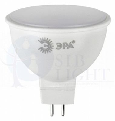 Лампа светодиодная LED 10Вт MR16 2700К GU5.3 тёплый софит ERA Б0032995