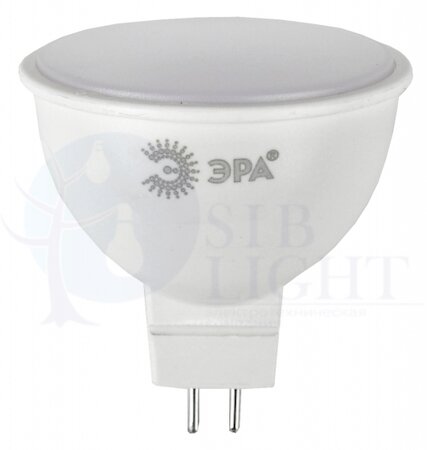 Лампа светодиодная LED 10Вт MR16 2700К GU5.3 тёплый софит ERA Б0032995